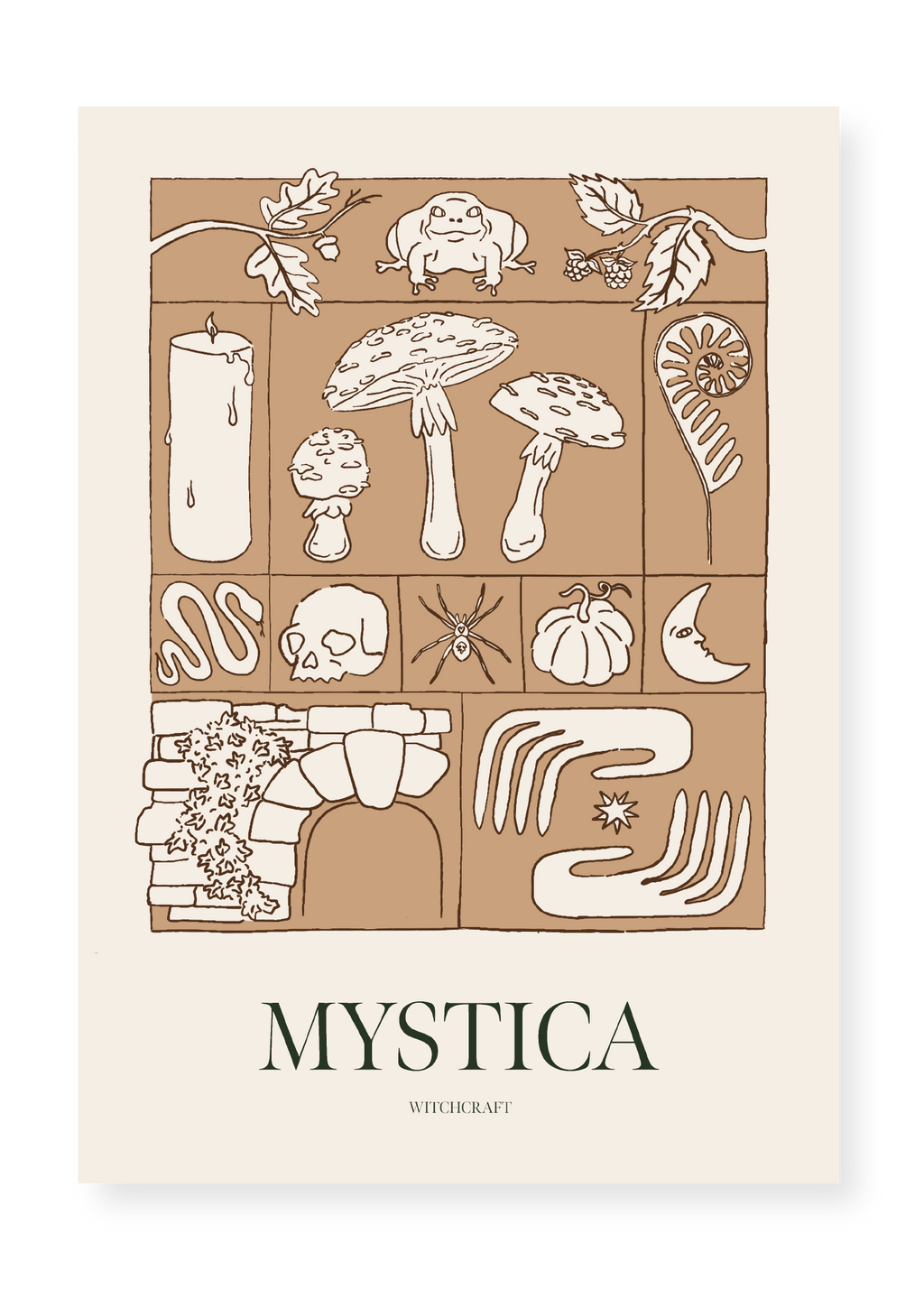 Affiche Mystica orange