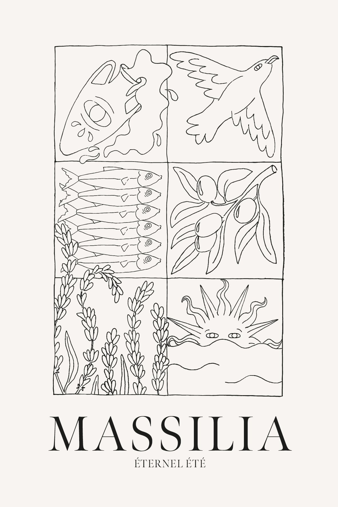 Affiche MASSILIA Éternel Été uni