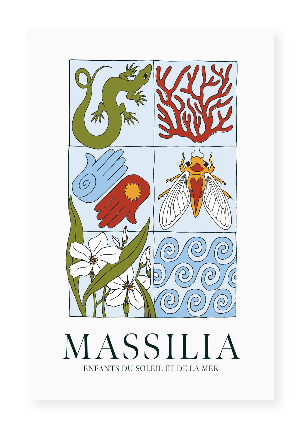 Affiche MASSILIA Enfants du soleil et de la mer