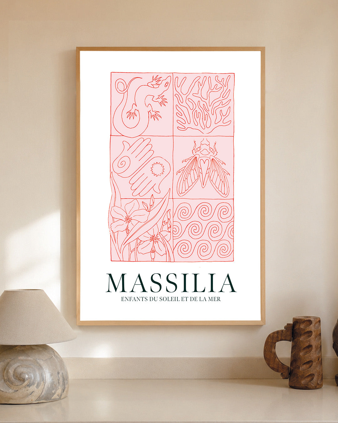 Affiche MASSILIA Enfants du soleil et de la mer uni