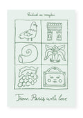 Carte postale Paris – From Paris With Love