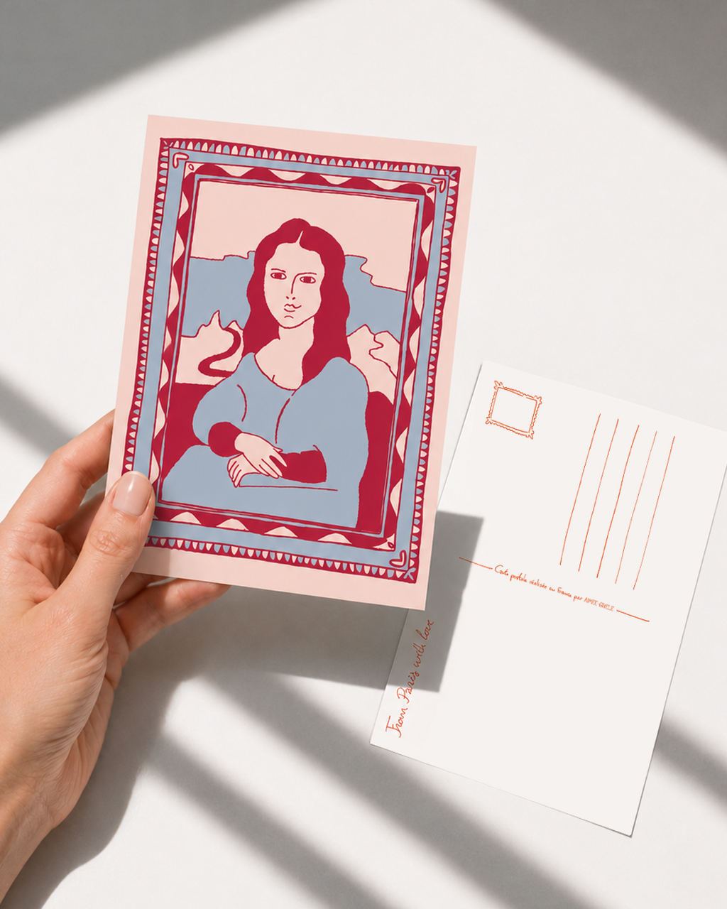 Carte postale Mona Lisa