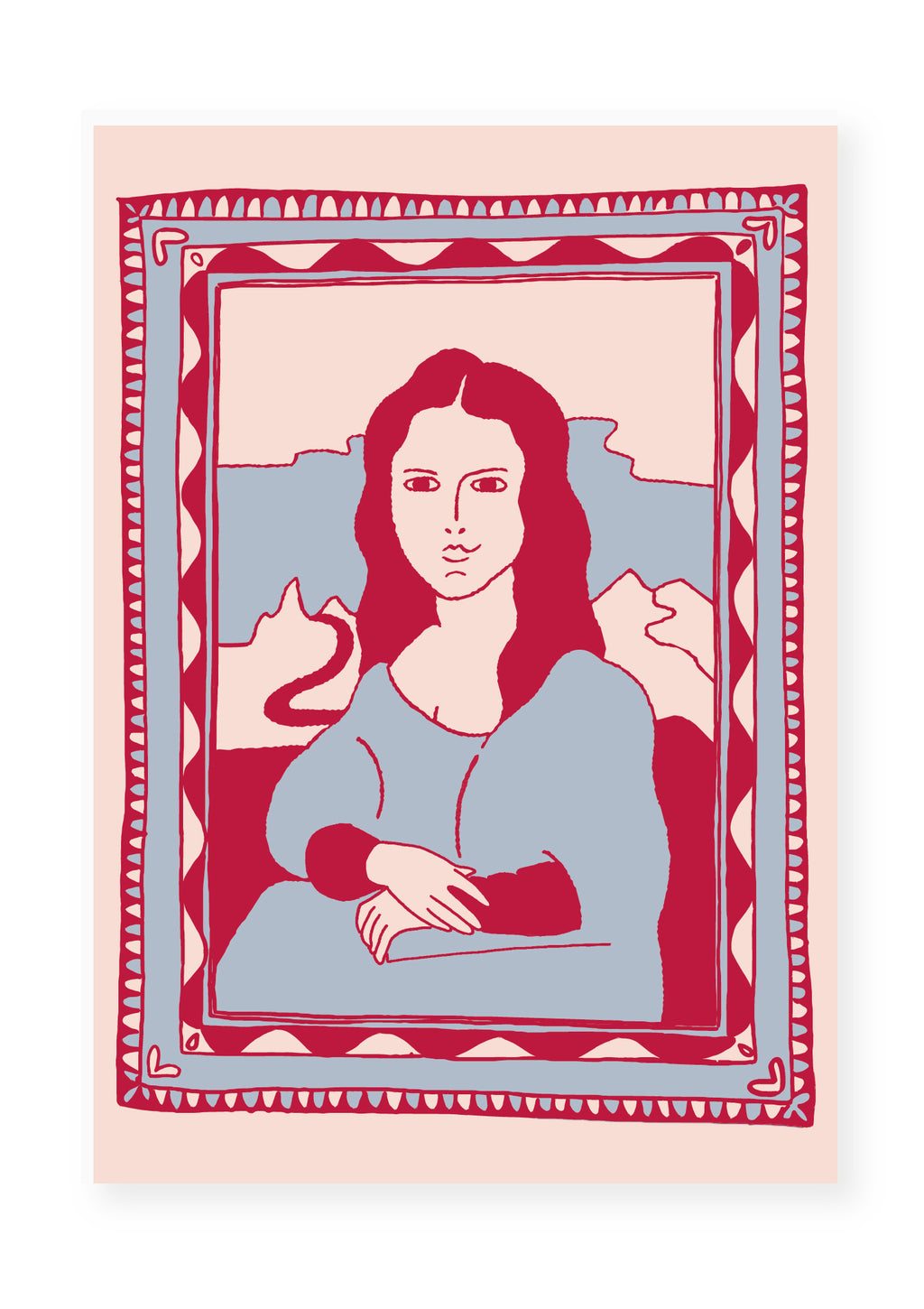 Carte postale Mona Lisa